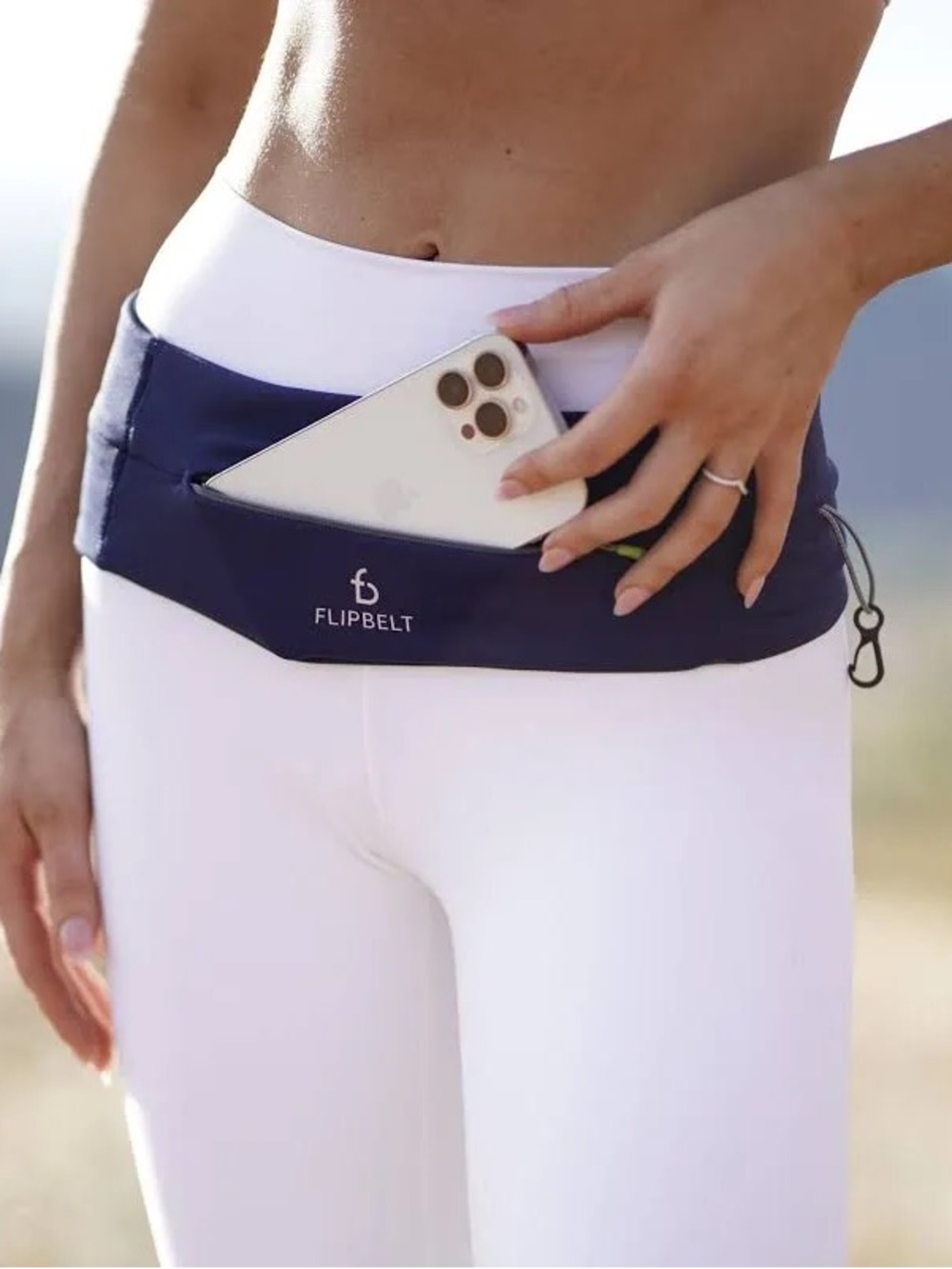 🌻FlipBelt Zipper Running Belt Black Fitness Waist Pack Travel Belt